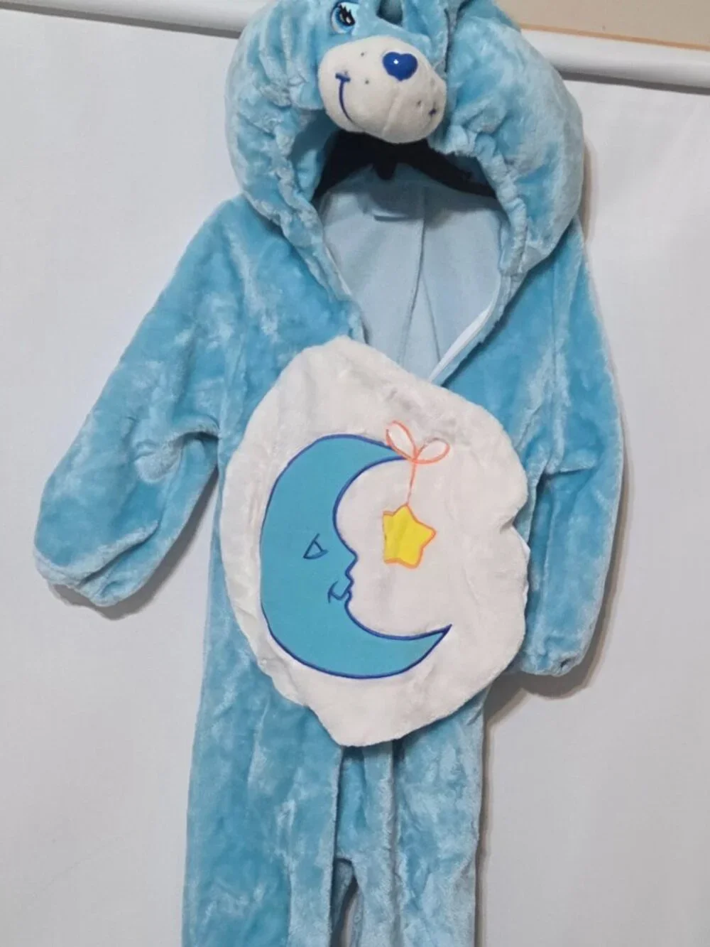 VTG Care Bears Moon Bedtime Bear Blue One Piece Costume Toddler Size 3T-4T